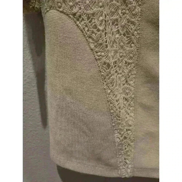 Plenty by Tracy Reese Anthropologie Ivory Lace Knee Length Dress M Coquette NWT - Picture 6 of 11